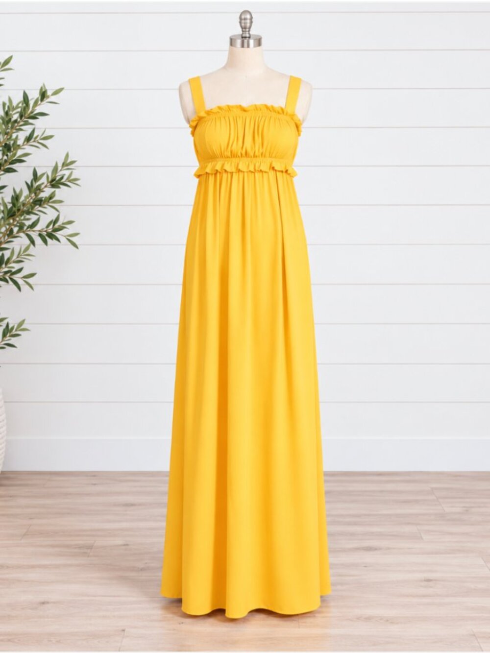 BB DAKOTA by STEVE MADDEN Orange Grooves Maxi Dress Sz S -Sunflower (Yellow) NWT